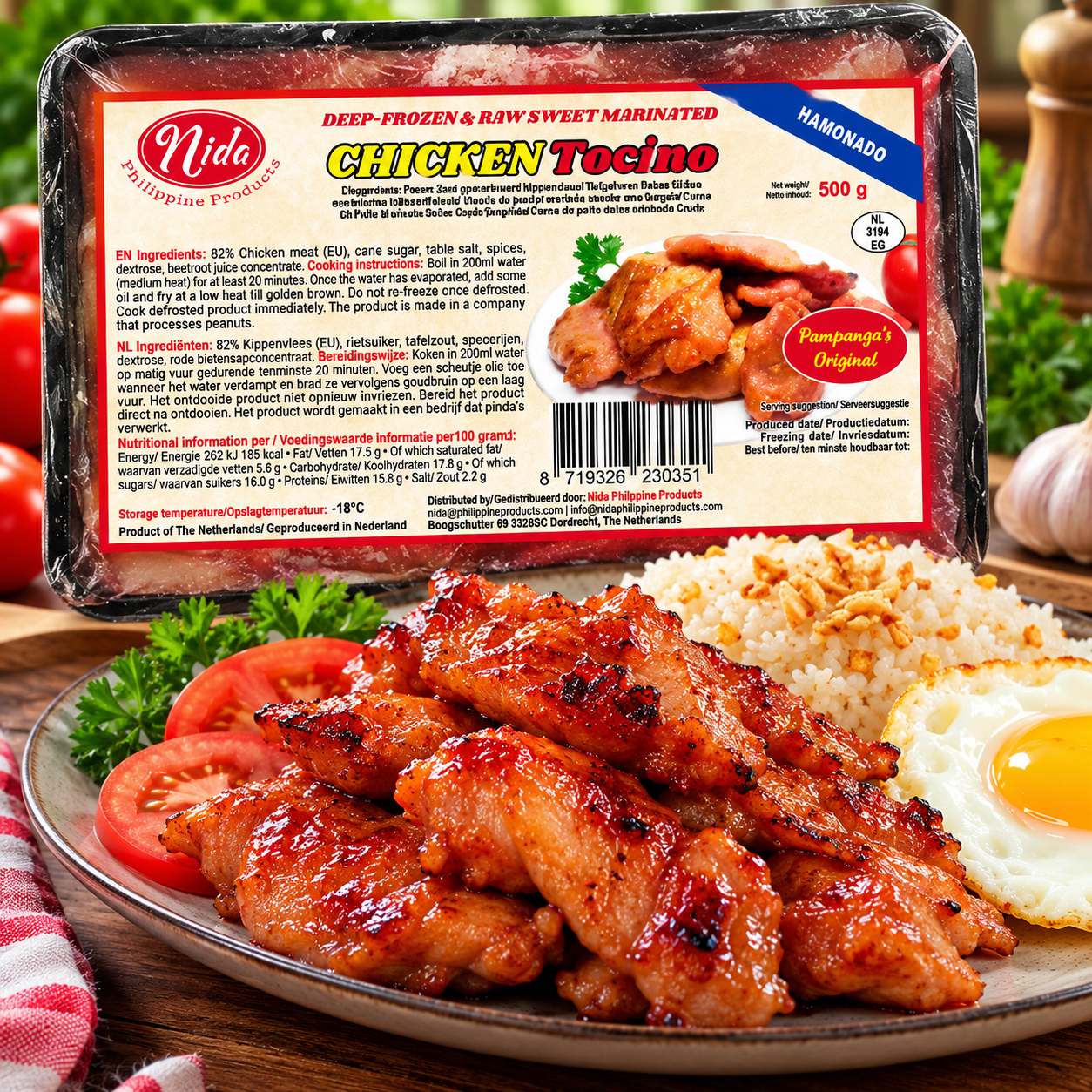 Nida Chicken Tocino Hamonado 500g