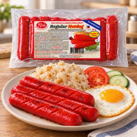 tender and juicy hotdog