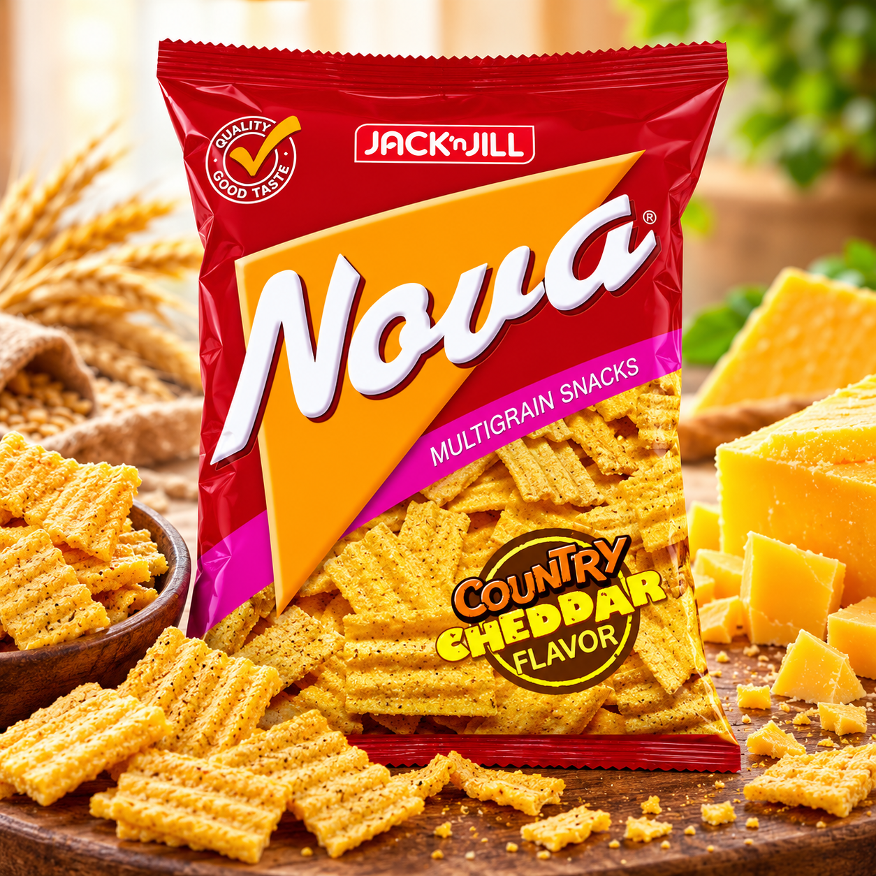Jack 'n Jill Nova Country Cheddar Multigrain Snacks