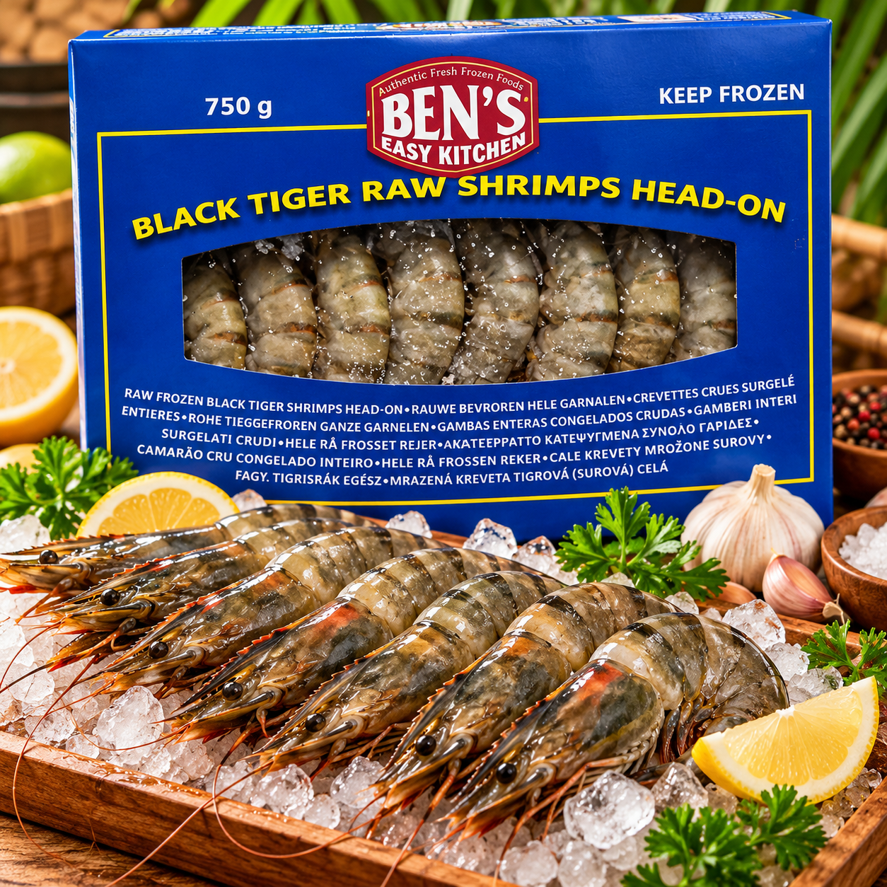 black tiger shrimps
