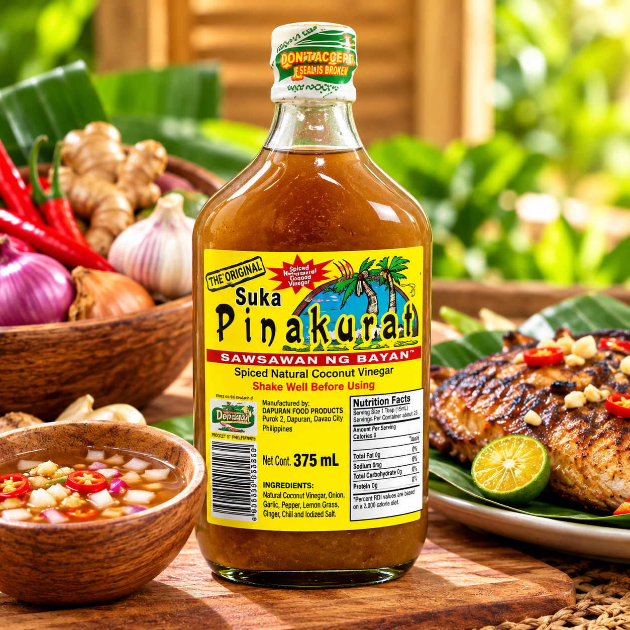 Suka Pinakurat (Spiced Coconut Vinegar) 375ml