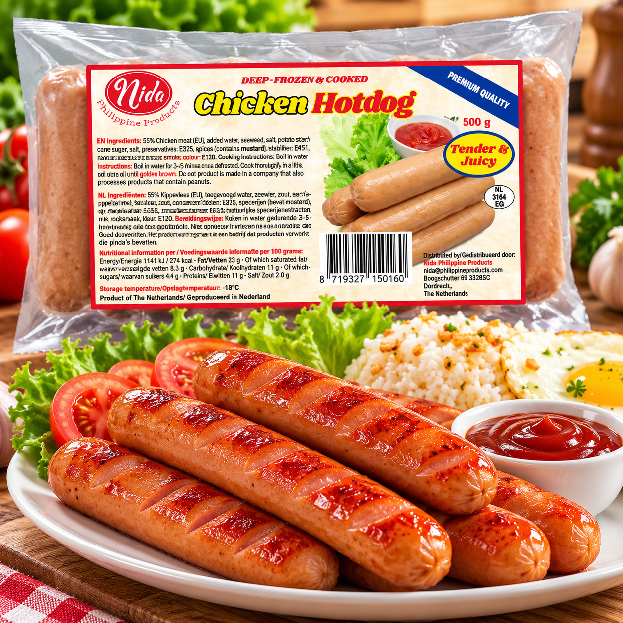 Nida Chicken Hotdog