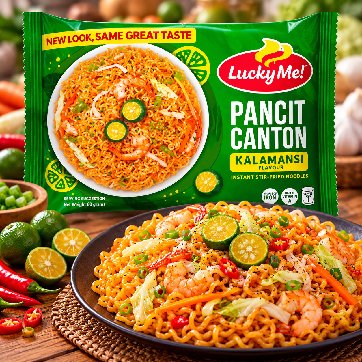 Lucky Me Pancit Canton Kalamansi 80g