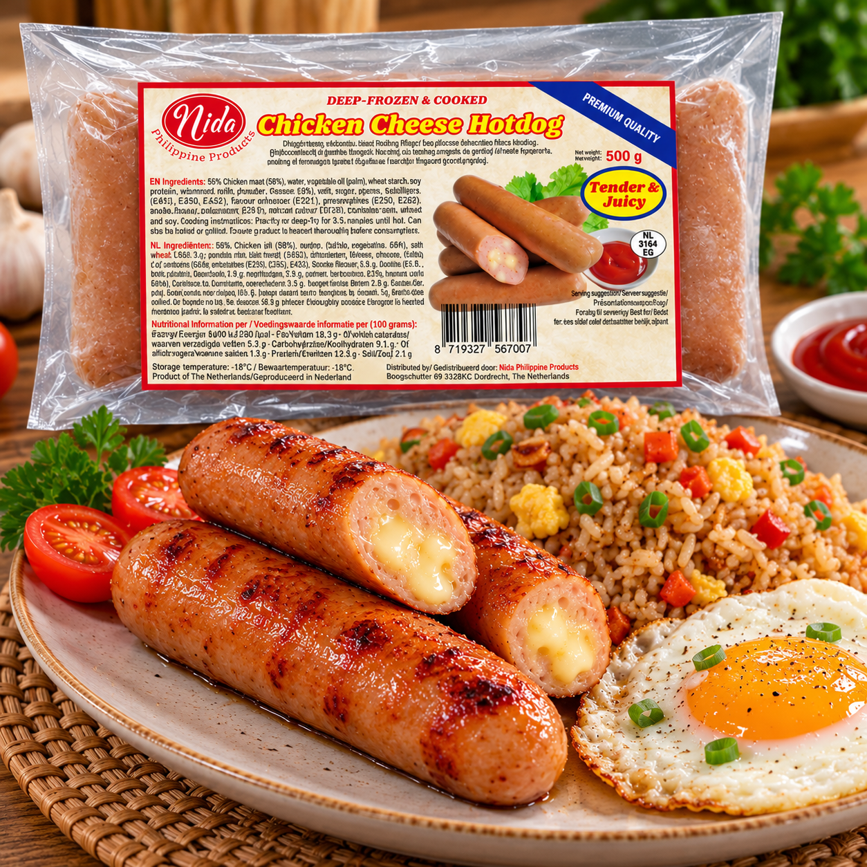 Chicken Cheese Hotdogs