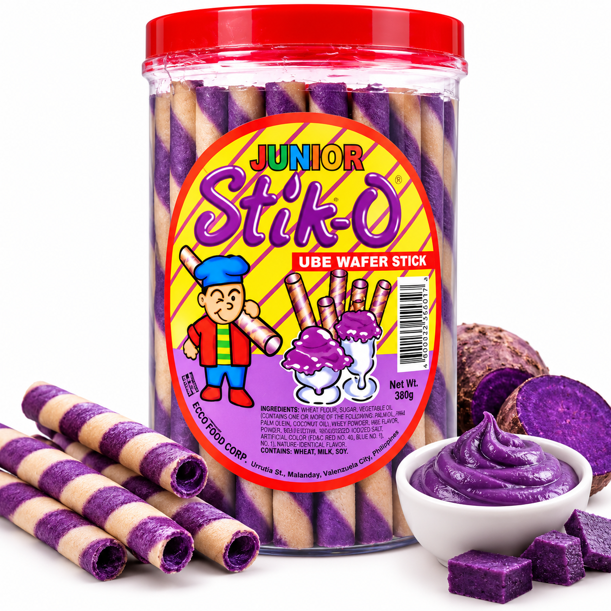 Ecco Stik-O Ube Wafer Sticks