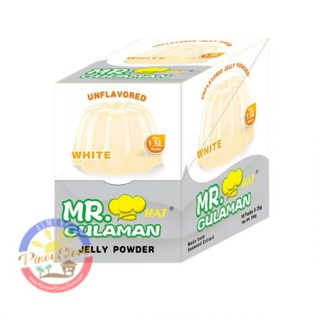 Mr. Gulaman White Unflavored Jelly Powder (Box 10x25g)