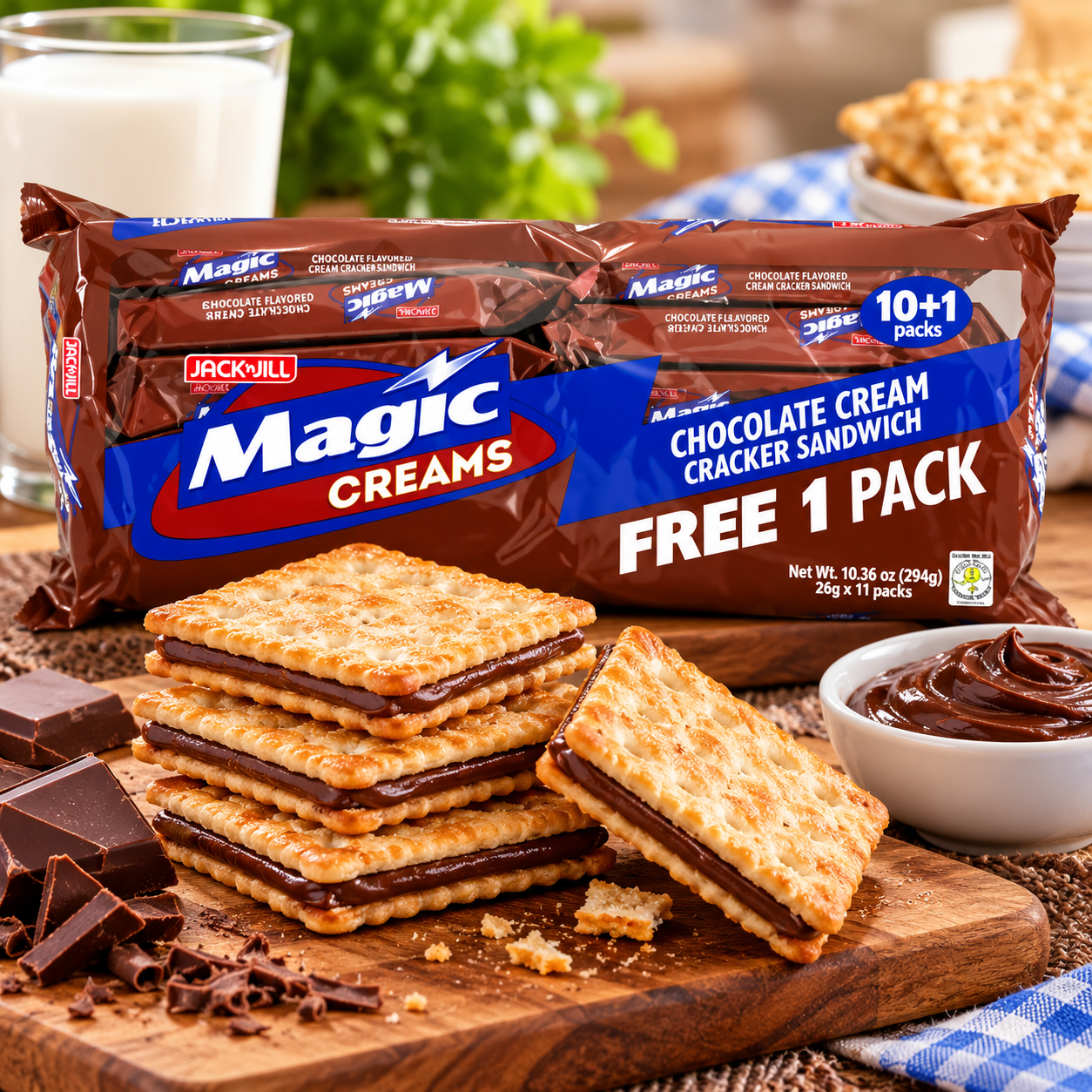 Magic Creams Chococream Crackers