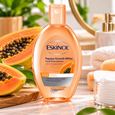 Eskinol Facial Cleanser Papaya Smooth White 225ml