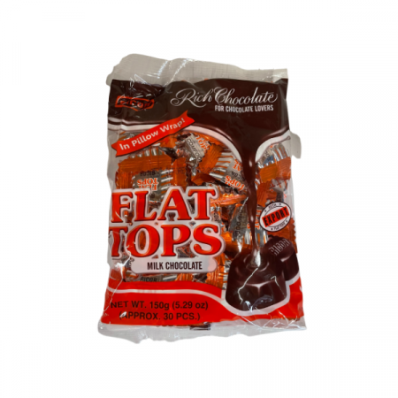 Ricoa Flat Tops Milk Chocolate 30 pcs/pack 150g