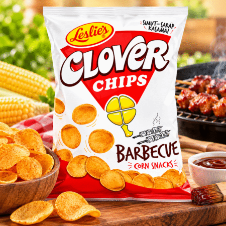 Leslies Clover Chips Barbecue Flavour - 85g