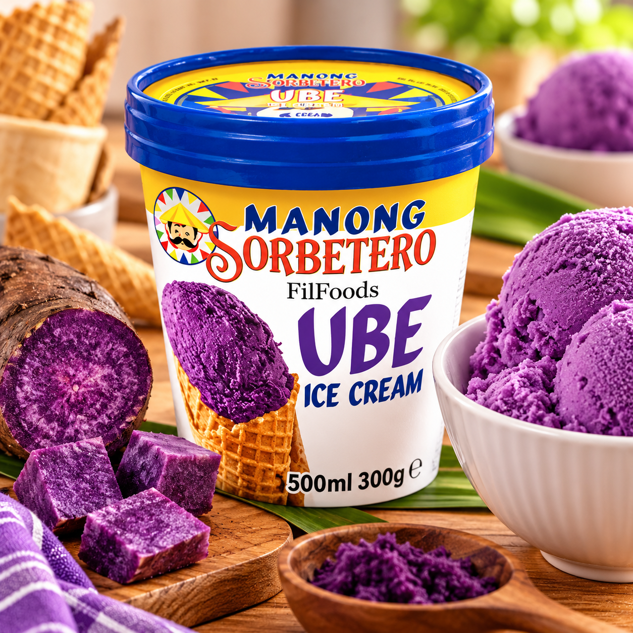 Manong Sorbetero Ube Ice Cream (Purple Yam) 500ml