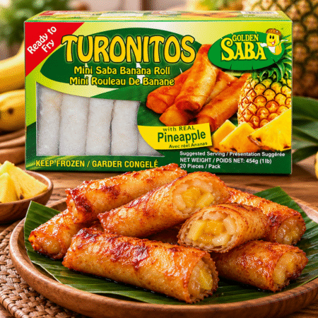 Golden Saba Turonitos with Pineapple