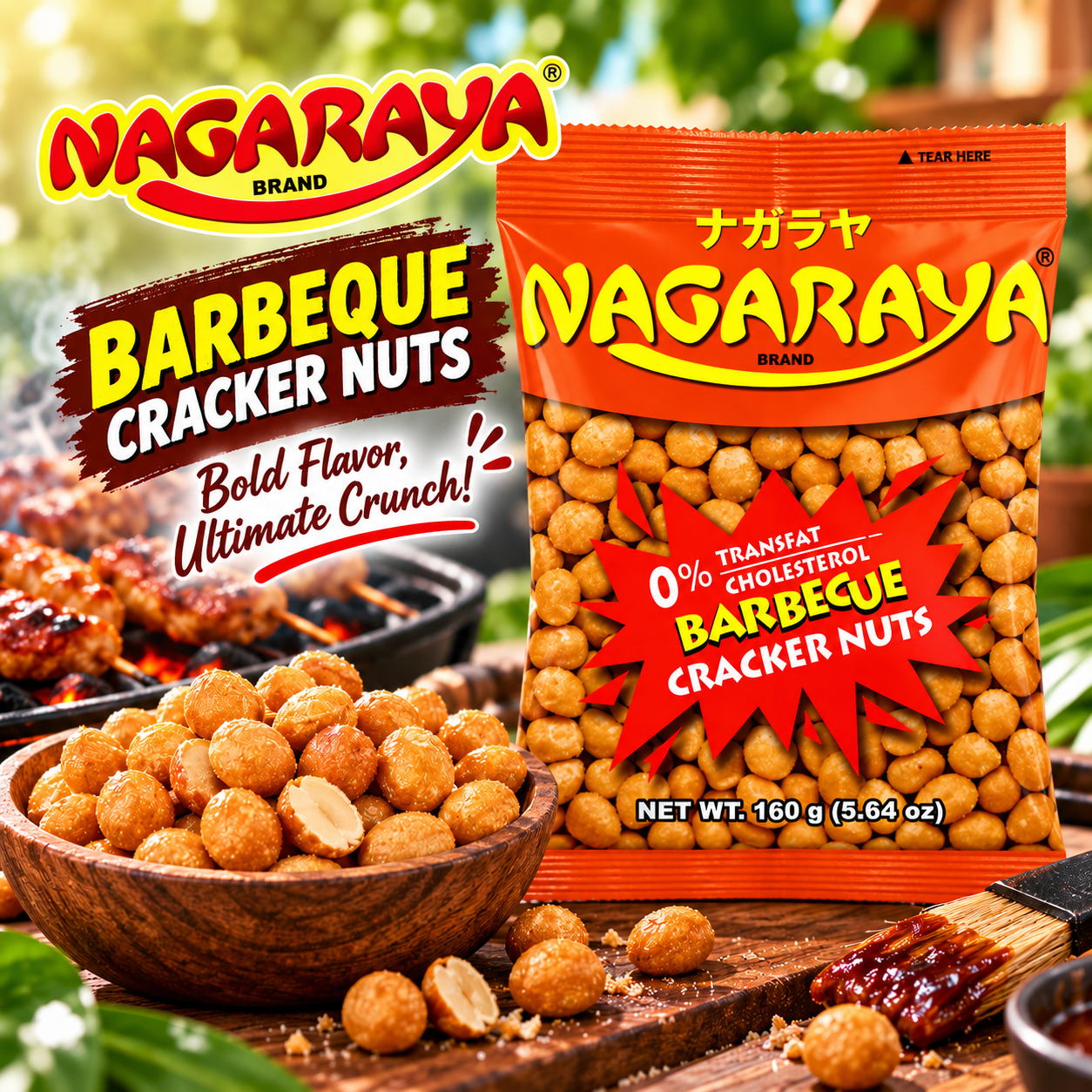 Nagaraya Barbecue Cracker Nuts 160g