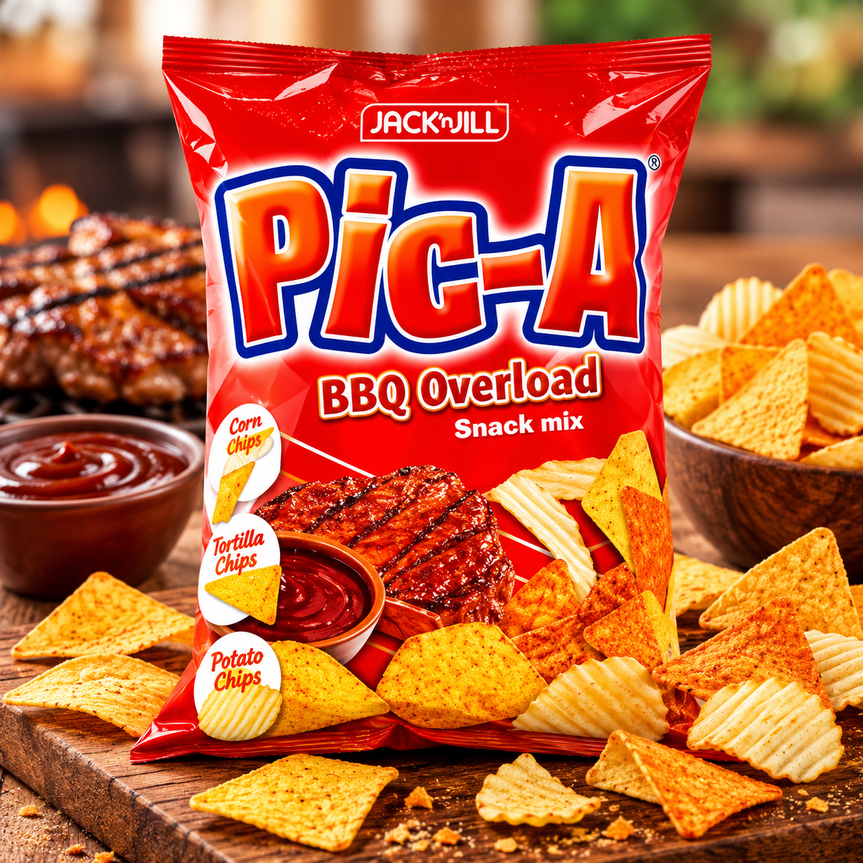 Jack n' Jill Pic A Chips Barbecue Overload 180g
