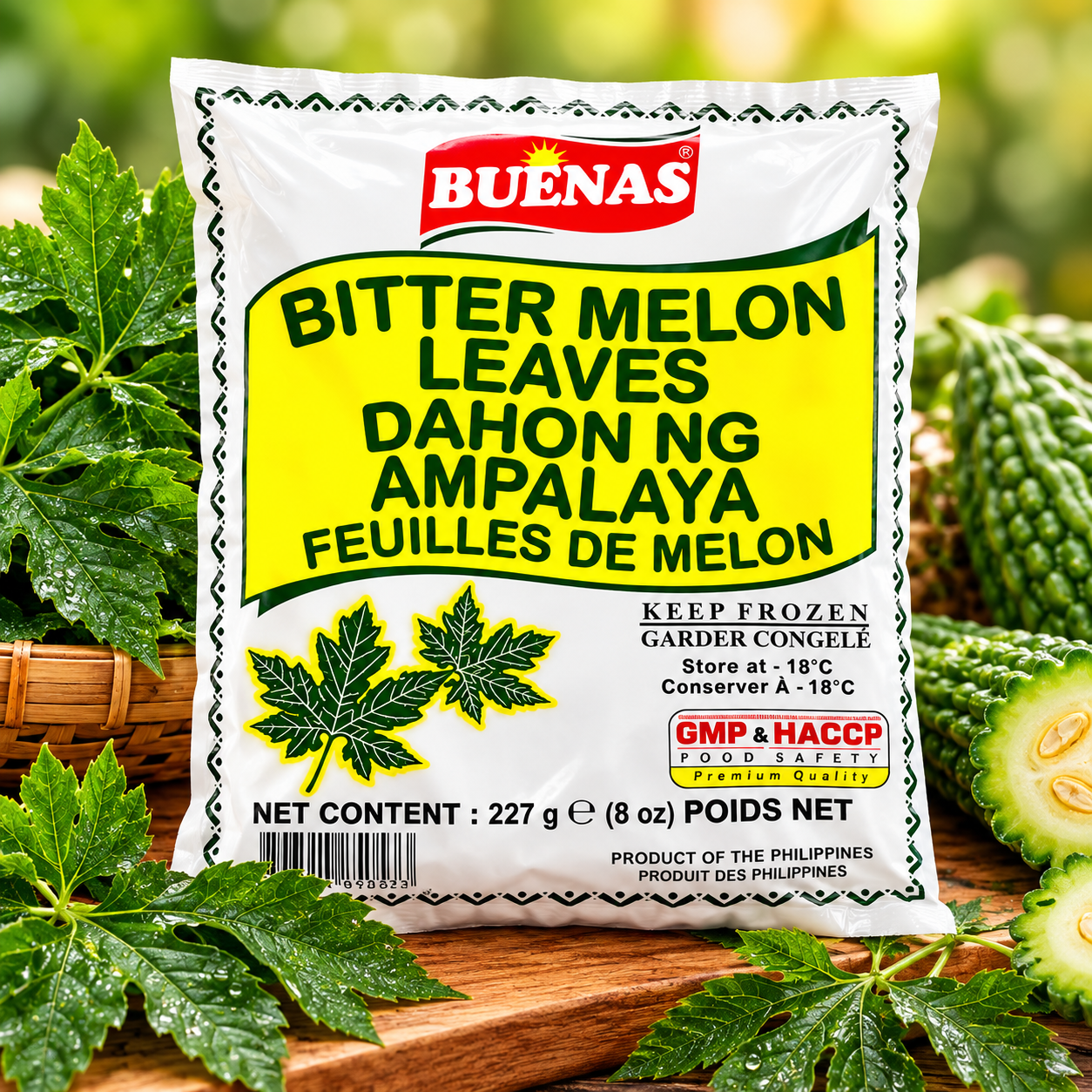 Ampalaya Leaves Frozen 227g