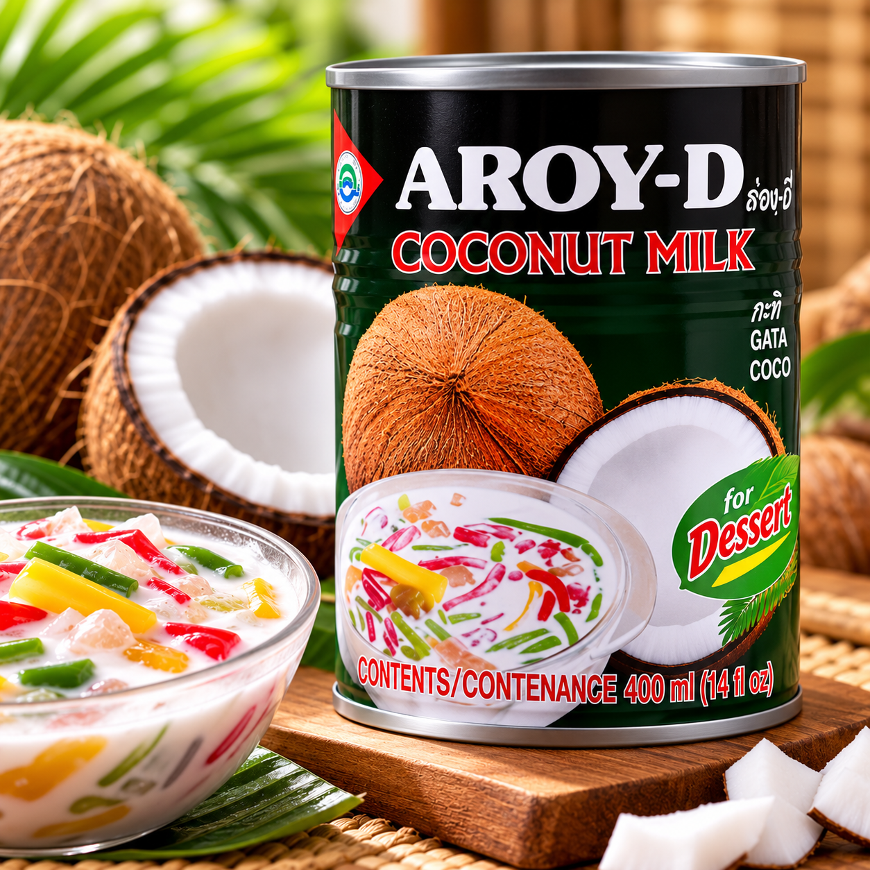 Coconut Milk Aroy D for Dessert 400ml