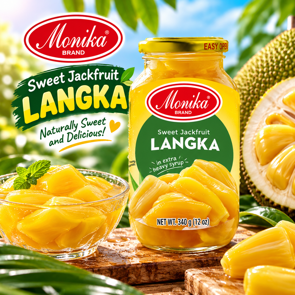 Monika Langka (Sweet Jack Fruit) 340g