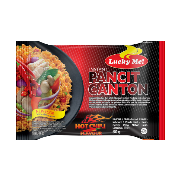 Lucky Me Instant Noodles Hot Chili Pancit Canton 60g