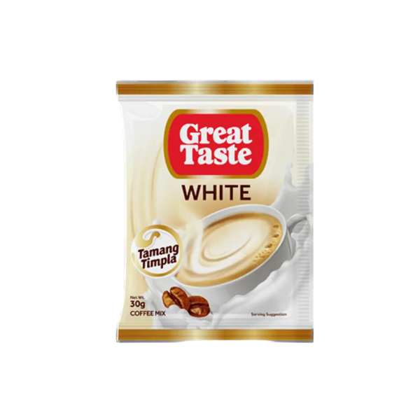 Great Taste 3 in 1 White Coffee 10x 30g