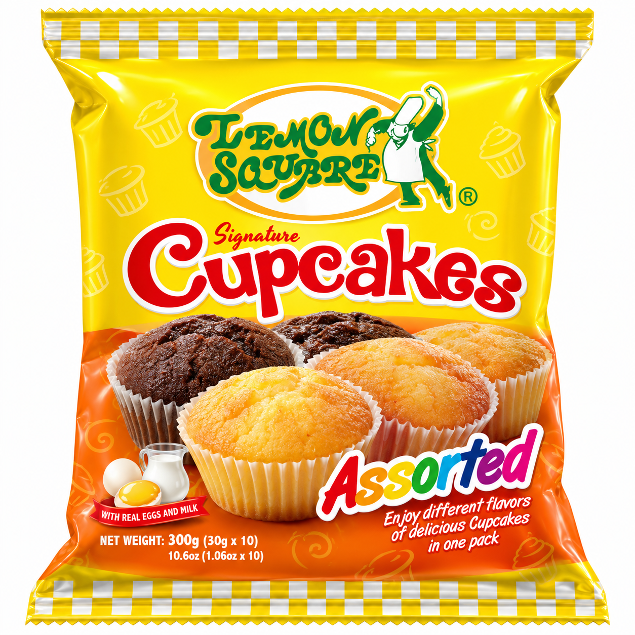 LEMON SQUARE CUPCAKES