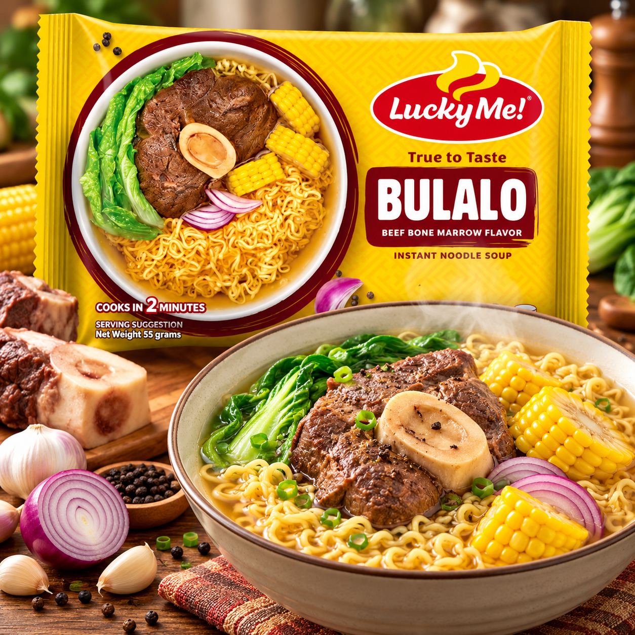 Lucky Me! Instant Noodle Soup Bulalo 55g