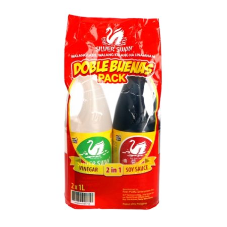 Silver Swan Value Pack Soy Sauce + Vinegar 1L