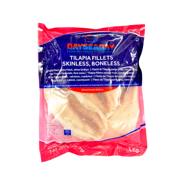 Frozen Tilapia Fillets – Skinless & Boneless (1kg Pack)