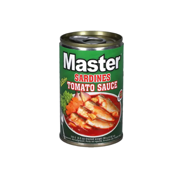 Master – Premium Sardines in Tomato Sauce (155g)