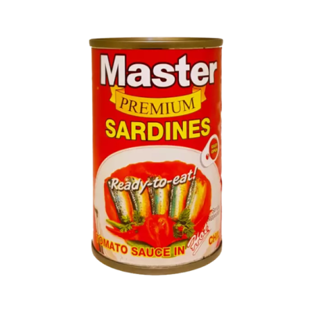 Master – Premium Sardines in Tomato Sauce Chili (155g)