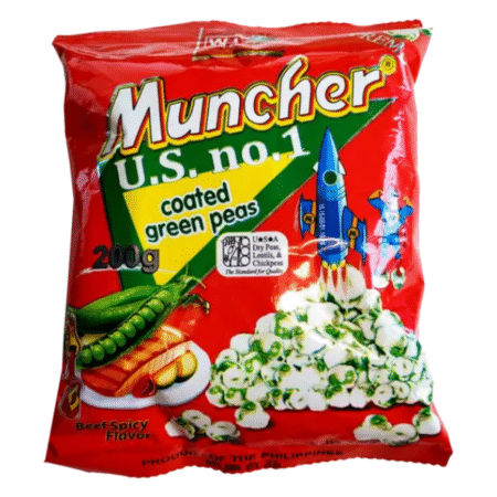 Muncher coated green peas