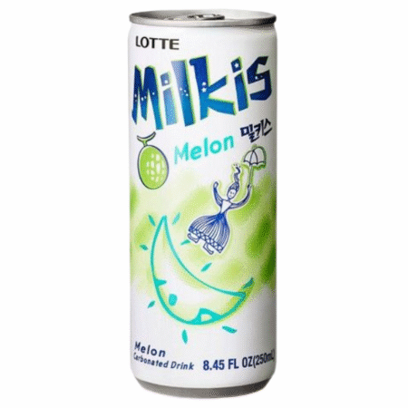 Lotte Milkis Soft Drink Melon Can 250ml