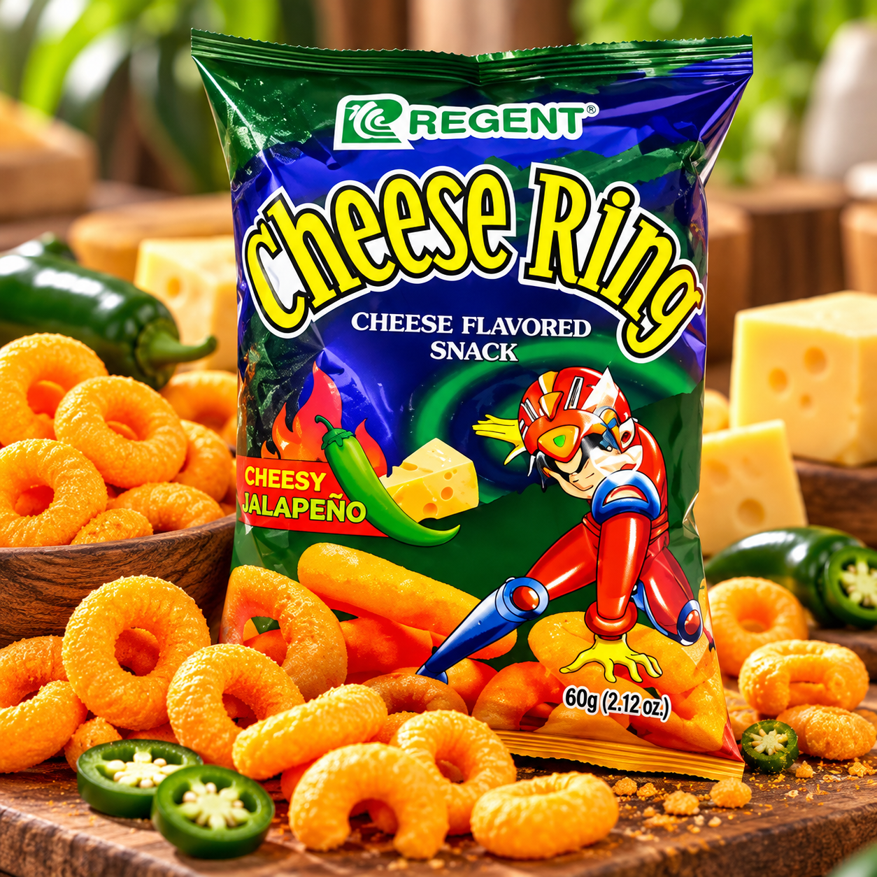 Regent Cheese Ring Jalapeño Flavor 60g