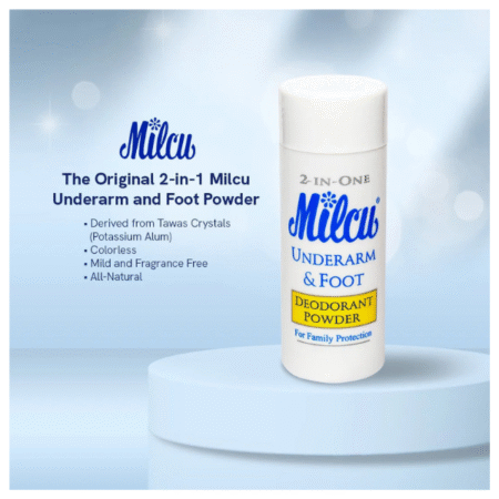 Milcu Underarm & Foot Deodorant Powder 80g