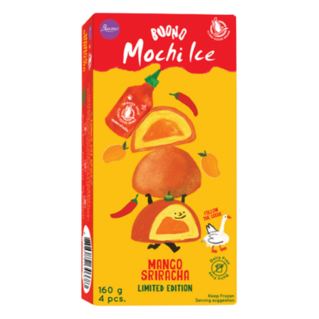 Mochi Ice Cream Dessert Mango/Sriracha