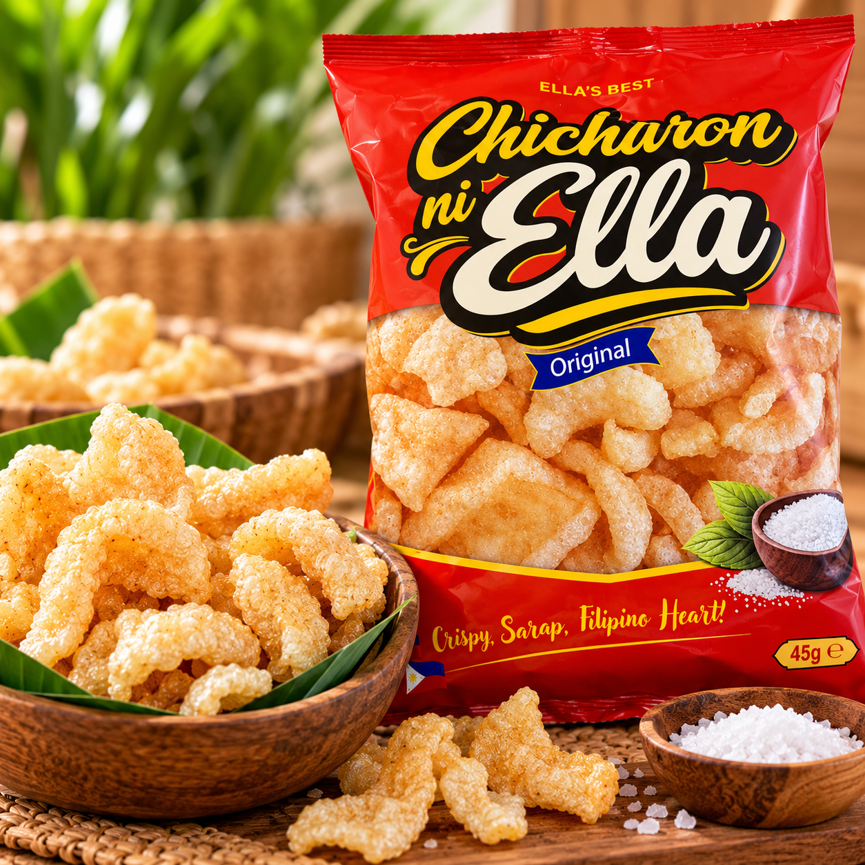 Chicharon ni Ella 45g – Filipino Crispy Pork Snack