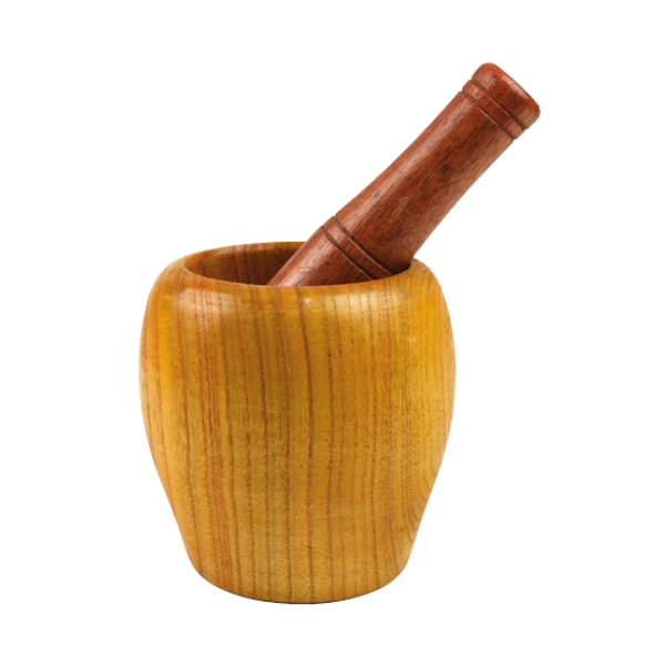 Wooden Mortar & Pestle 7,5 cm