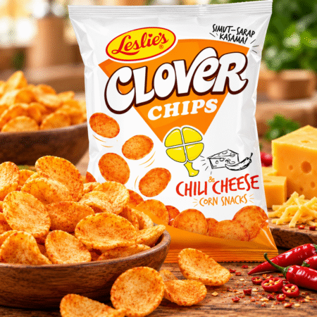 Leslie's Clover Chips Chili Cheese Flavor